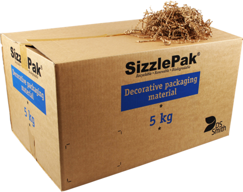 Vulmateriaal, papier, strook, Naturel, 5kg SizzlePak