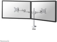 Monitorarm Neomounts D935DG 2x10-27" doorvoer zilvergrijs