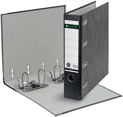 Ordner Leitz 1092 giro-bank met dubbele mechaniek 75mm karton A4 zwart