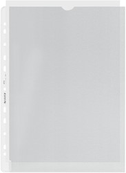 Showtas Leitz Premium links open 0.13mm PP A4 transparant 100 stuks