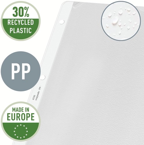 Showtas Leitz Premium copy safe 0.13mm 4-gaats PP A4 transparant 100 stuks-6