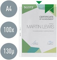 Showtas Leitz Premium copy safe 0.13mm 4-gaats PP A4 transparant 100 stuks-3