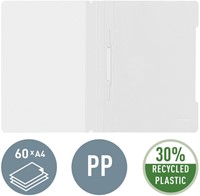 Snelhechter Leitz Standaard A4 gerecycled PP wit-2