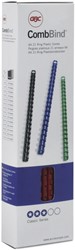 Bindrug GBC 8mm 21rings A4 zwart 100 stuks