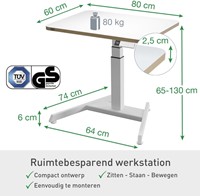 Zit-Sta bureau Leitz Ergo Elektrisch compact-3