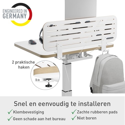 Bureau ophangbord Leitz Ergo met laptophouder-1