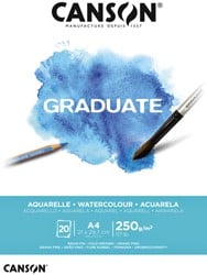 Aquarelblok Canson Graduate A4 250gr 20 vel