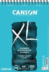 Aquarelblok Canson XL A4 30 vel 300gr spiraal