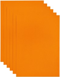 Kopieerpapier Papicolor A4 200gr 6 vel oranje