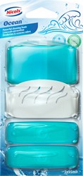 Toiletblok Air plus ocean 55ml met houder 3 stuks