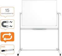 Whiteboard Nobo kantelbord mobiel 90x120cm staal-10