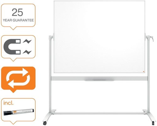 Whiteboard Nobo kantelbord 120x150cm magnetisch emaille-3