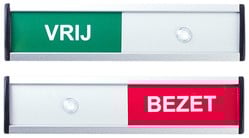 Infobord vrij/bezet 125x30mm