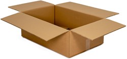 Dozen dubbele golf 580 x 380 x 195 mm bruin