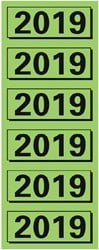Rugetiket Elba 2019 57x25mm groen 120 stuks
