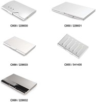 Visitekaartenhouder 2 vaks mat aluminium-3