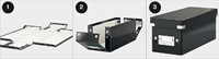 Ladenkast Leitz Click & Store WOW 3 laden gerecycled karton zwart-3