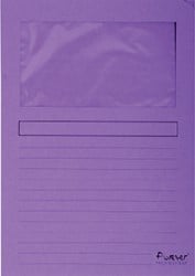 Venstermap Exacompta Forever L-model 120gr paars 100 stuks