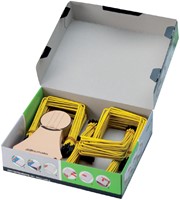 Archiefbinder JalemaClip Pli-fix geel 100 stuks-3