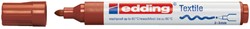 Viltstift edding 4500 textiel rond 2-3mm bruin