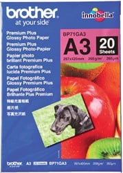 Fotopapier Brother BP-71 A3 260gr glossy 20 vel