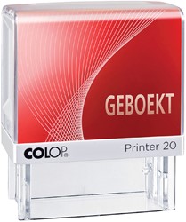 Woordstempel Colop Printer 20 geboekt rood