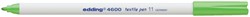 Viltstift edding 4600 textiel rond 1mm lichtgroen