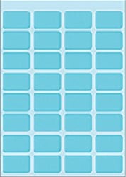 Etiket HERMA 3643 12x19mm blauw 160stuks