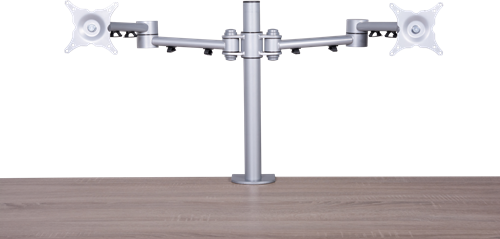 Beeldschermarm Gerson Dubbele Arm Basic flatscreenarm dubbel met klembevestiging