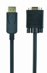 Dislayport to VGA cable, black, 1,8m