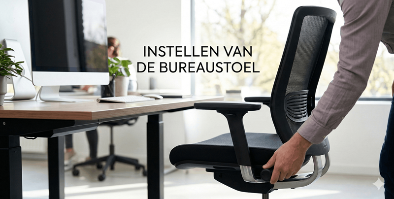 Instellen van de bureaustoel