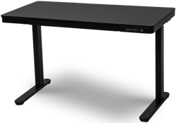 Bureau Sta-Zit 120x60 Electrisch Zwart Home-Office, hoogte 71-121cm, met memory