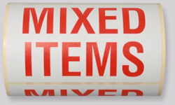 ETIKET "MIXED ITEMS" 500/ROL