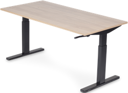 Bureau Handslinger zit/zit ODO NPR 1813 - 120×80cm - Oak Medium - Zwart