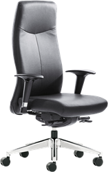 Bureaustoel ROVO XL 5910A ZWART LEER