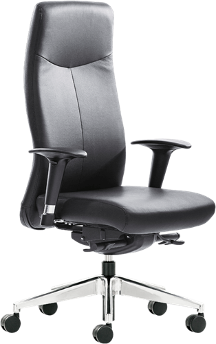 Bureaustoel ROVO XL 5910A ZWART LEER