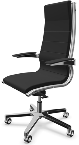 Bureaustoel Directie Leer - Sit-It Executive High Back - Zwart-3