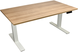 Bureau Elektrisch zit/sta Gerson Basic NEN 1335 - 120×80cm - Oak Medium - Zwart