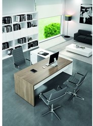 Directiebureau T-serie, ELM/WIT, 192×190×76,5cm