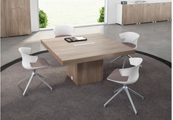 Vergadertafel T-serie, ELM, 140×140×76,5cm