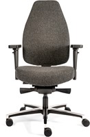 Bureaustoel Therapod X, Zachte Traagschuim Zitting, Middengrijs-2