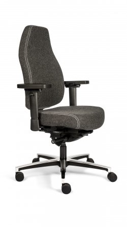 Bureaustoel Therapod X, Zachte XL Traagschuim Zitting, Antraciet