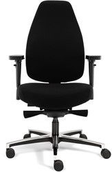 Bureaustoel Therapod X, Zachte XL Traagschuim Zitting, Zwart