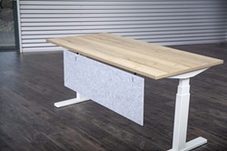 Zichtschot 9mm - Afgeronde hoek (alles) - 1400mm - 400mm - 12 - Silver Grey - Profiel Wit